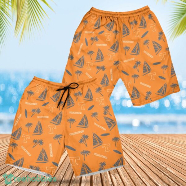 Tennessee Volunteers Sailboat and Coconut Pattern Beach Shorts For Fans Product Photo 1