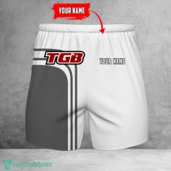 TGB Motorcycles 3D Beach Shorts For Men Logo Car And Custom Name For Fans Product Photo 1