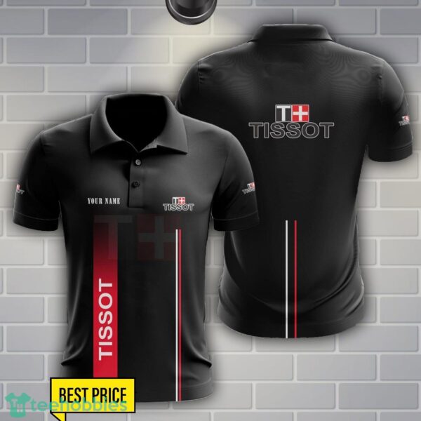 Tissot Polo Shirt Personalized Name Black Color Product Photo 1