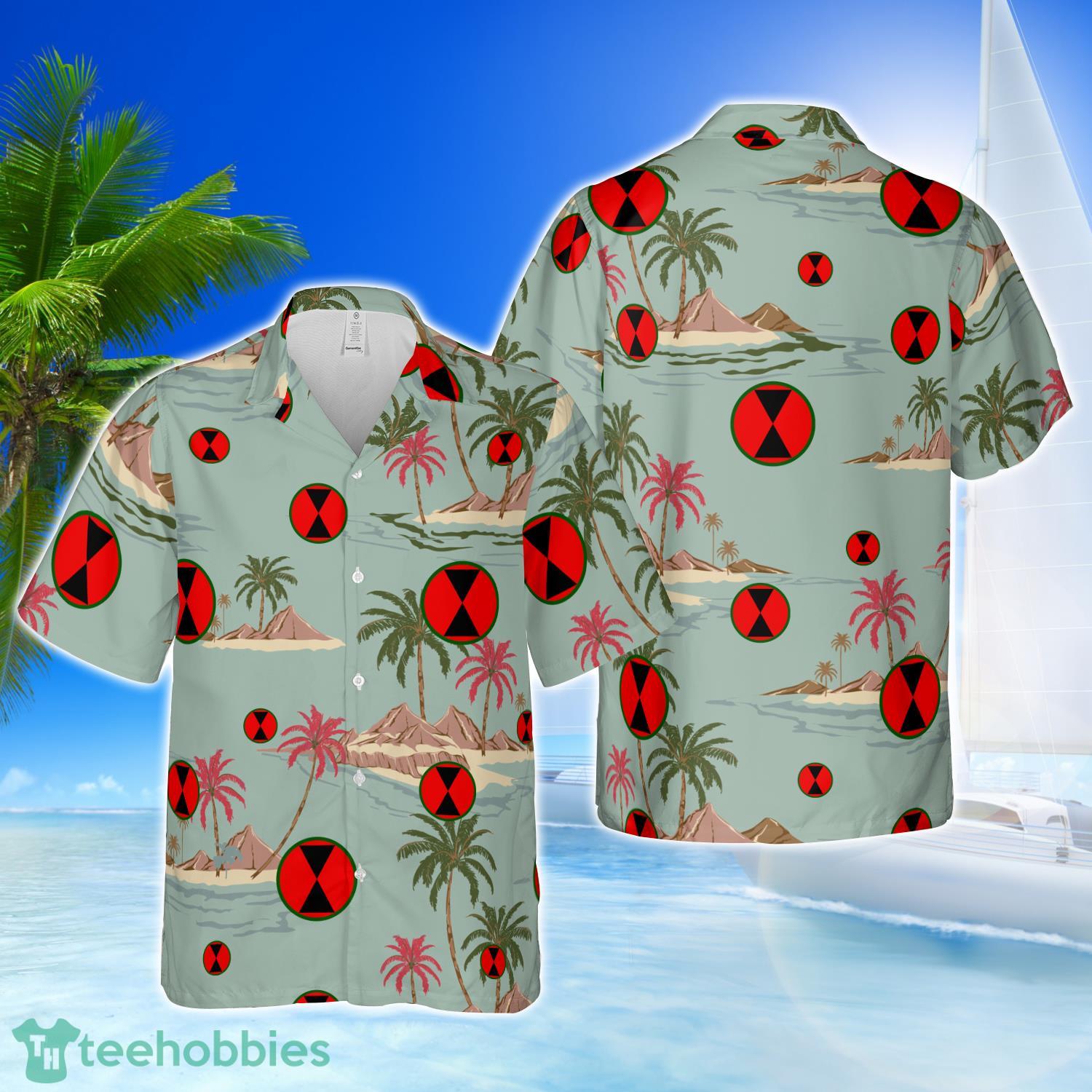 us-army-7th-infantry-division-shoulder-sleeve-insignia-3d-hawaiian-shirt-beach-team-gift.jpg US Army 7th Infantry Division Shoulder sleeve insignia 3D Hawaiian Shirt Beach Team Gift Product Photo 1