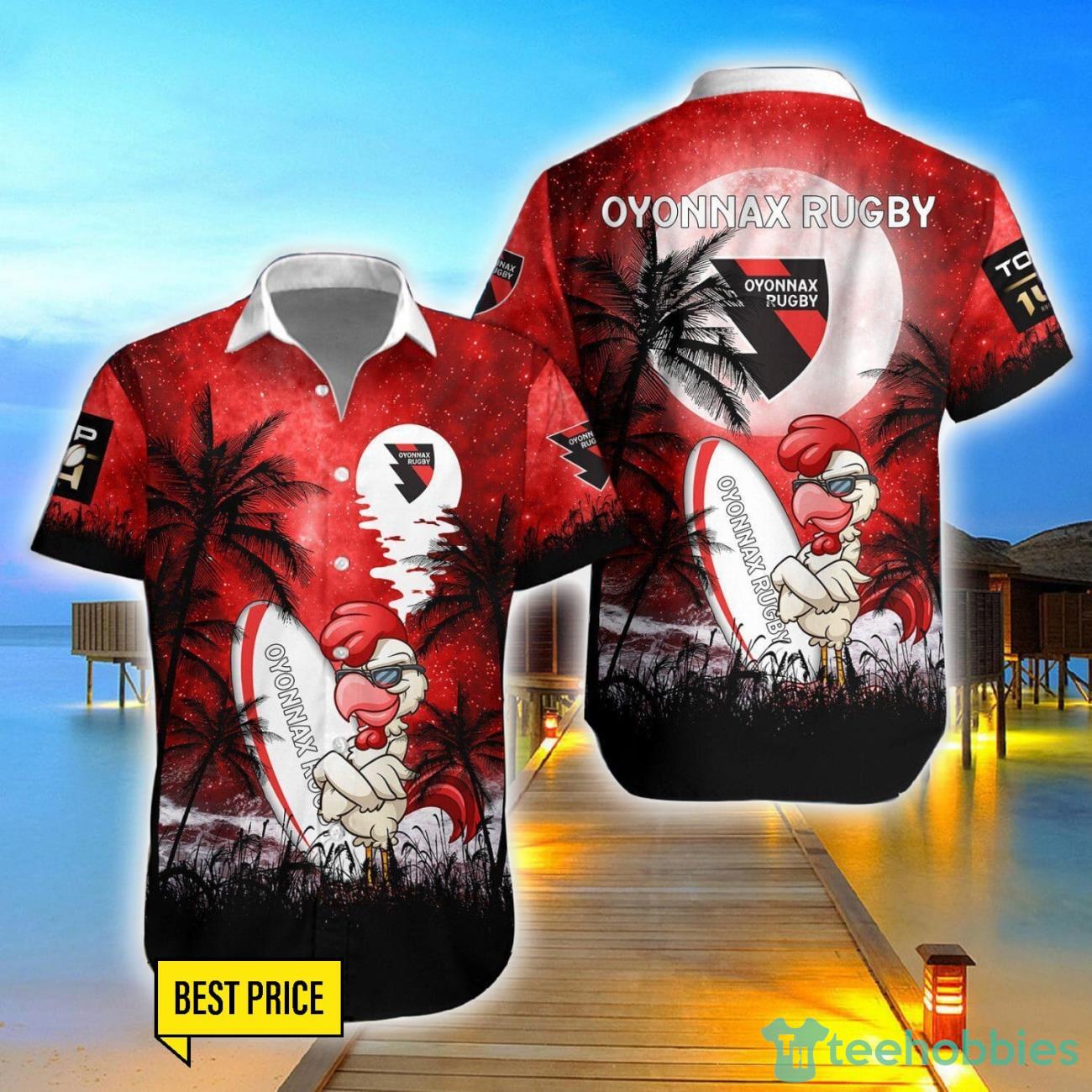US Oyonnax 3D Hawaiian Shirt And Shorts For Fans Product Photo 1