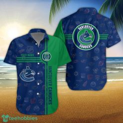 Vancouver Canucks Logo team 3D All Over Printed 3D Hawaiian Shirt Custom Name For Fans Product Photo 1