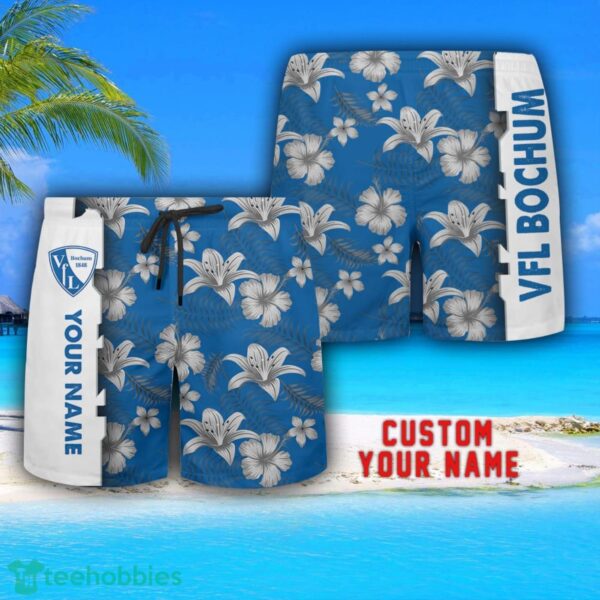 VfL Bochum Tropical Combo Hawaiian Shirt And Shorts Personalized Name For Fans Product Photo 3