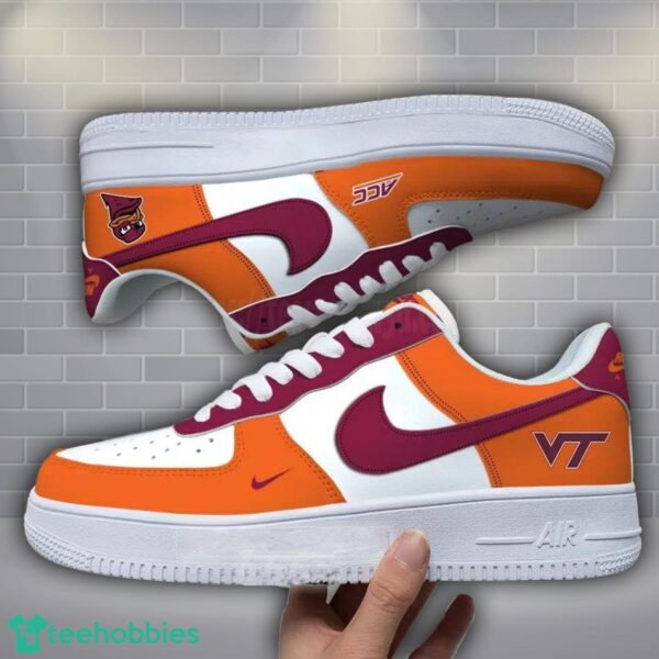 Virginia Tech Hokies Mix Corlor Air Force Shoes Treding Gift For Men Women Sneakers Product Photo 1