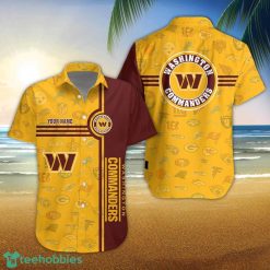 Washington Commanders Logo team 3D All Over Printed 3D Hawaiian Shirt Custom Name For Fans Product Photo 1