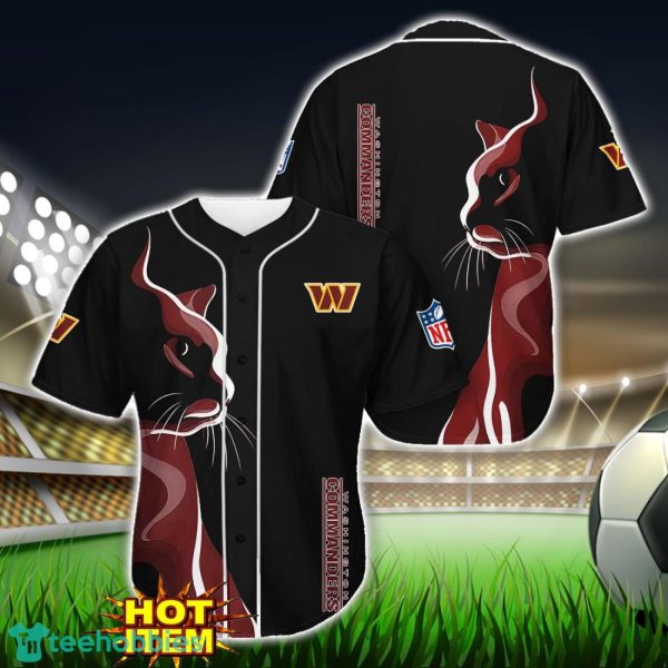 Washington Football Team Black Baseball Jersey Shirt For Fans Product Photo 1