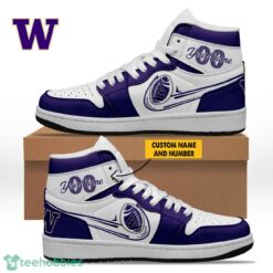Washington Huskies NCAA Personalized Name Air Jordan Hightop Shoes AJ1 Sneakers Product Photo 1