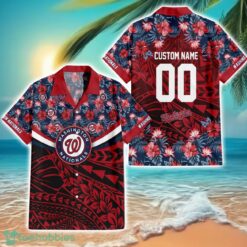 Washington Nationals MLB Hawaiian Shirt Aloha Beach Shirt Custom Name And Number For Team Product Photo 1