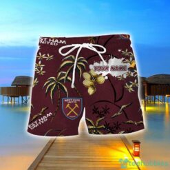 West Ham United F.C 3D Hawaiian Shirt And Shorts Custom Name Beach Shirt Product Photo 2
