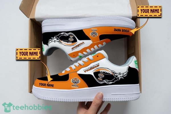 Wests Tigers Air Force Shoes Custom Name Men Women Gift AF1 Shoes Product Photo 1