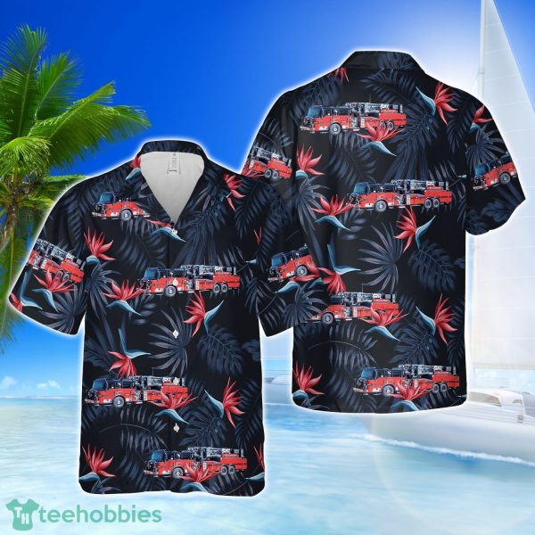Williamsport, Pennsylvania, Williamsport Bureau of Fire 3D Hawaiian Shirt Beach Team Gift Product Photo 1