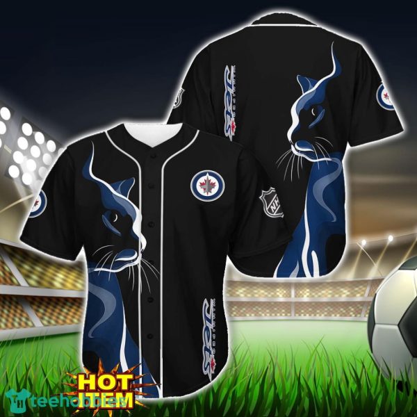 Winnipeg Jets Black Baseball Jersey Shirt For Fans Product Photo 1