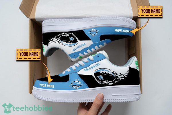 Cronulla Sharks Air Force Shoes Custom Name Men Women Gift AF1 Shoes Product Photo 1