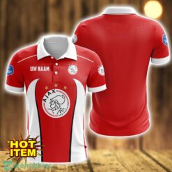 AFC Ajax 3D Polo Shirt Personalized Name Gift Ideas For Fans Product Photo 1