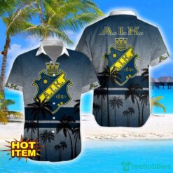 AIK Fotboll Coconut Aloha Hawaiian Shirt And Shorts Beach Set For Men And Women Product Photo 1