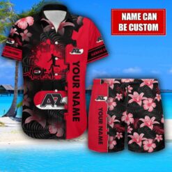 Alkmaar Zaanstreek Flower Tropical Hawaiian Shirt And Shorts Custom Name For Fans Summer Outfit Product Photo 1