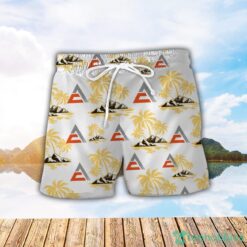Allis Chalmers Yellow Coconut Pattern Combo 3D Hawaiian Shirt And Shorts Product Photo 2