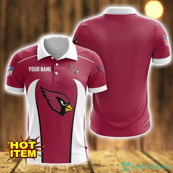 Arizona Cardinals 3D Polo Shirt Personalized Name Gift Ideas For Fans Product Photo 1