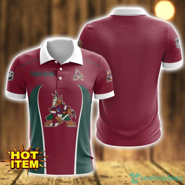 Arizona Coyotes 3D Polo Shirt Personalized Name Gift Ideas For Fans Product Photo 1