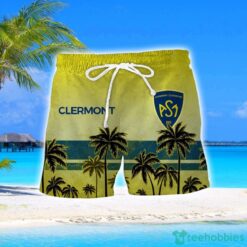 ASM Clermont Auvergne Coconut Aloha Hawaiian Shirt And Shorts Beach Set For Men And Women Product Photo 2