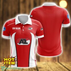 AZ Alkmaar 3D Polo Shirt Personalized Name Gift Ideas For Fans Product Photo 1