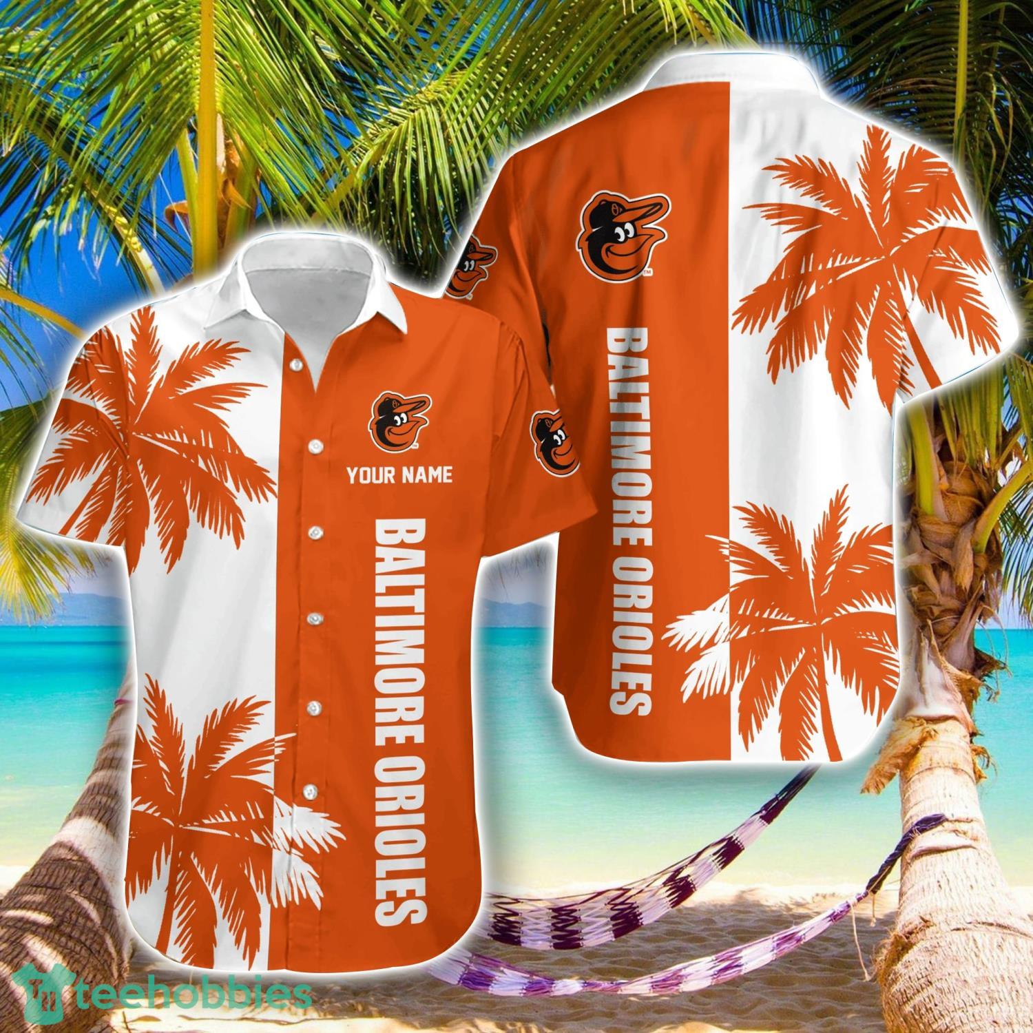 Baltimore Orioles MLB Beach Coconut Hawaiian Shirt Trending Summer Gift Custom Name Product Photo 1