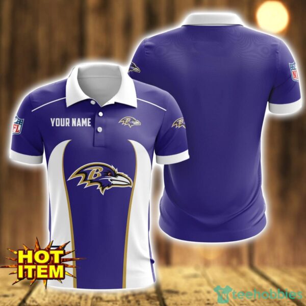 Baltimore Ravens 3D Polo Shirt Personalized Name Gift Ideas For Fans Product Photo 1