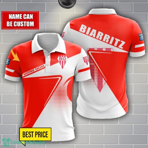 Biarritz Olympique Polo Shirt Personalized Name Product Photo 1