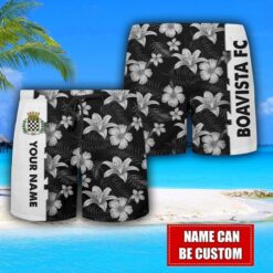 Boavista Flower Tropical Hawaiian Shirt And Shorts Custom Name For Fans Summer Outfit Product Photo 3