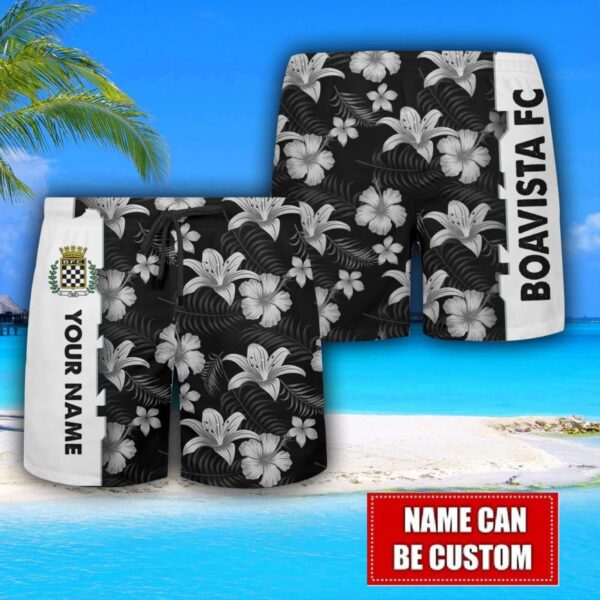 Boavista Flower Tropical Hawaiian Shirt And Shorts Custom Name For Fans Summer Outfit Product Photo 3