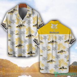 Bobcat Yellow Coconut Pattern Combo 3D Hawaiian Shirt And Shorts Product Photo 1