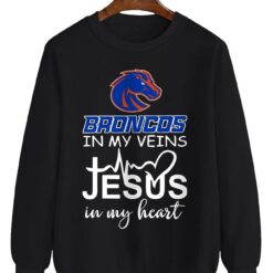 Boise State Broncos Jesus T-Shirt Hoodie Sweatshirt Product Photo 2