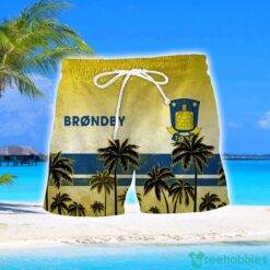 Brøndby IF Coconut Aloha Hawaiian Shirt And Shorts Beach Set For Men And Women Product Photo 2