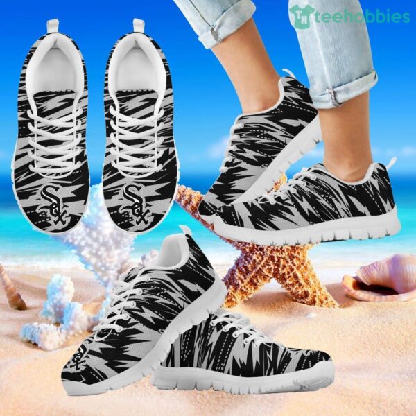 Brush Strong Cracking Comfortable Chicago White Sox Sneakers Product Photo 2