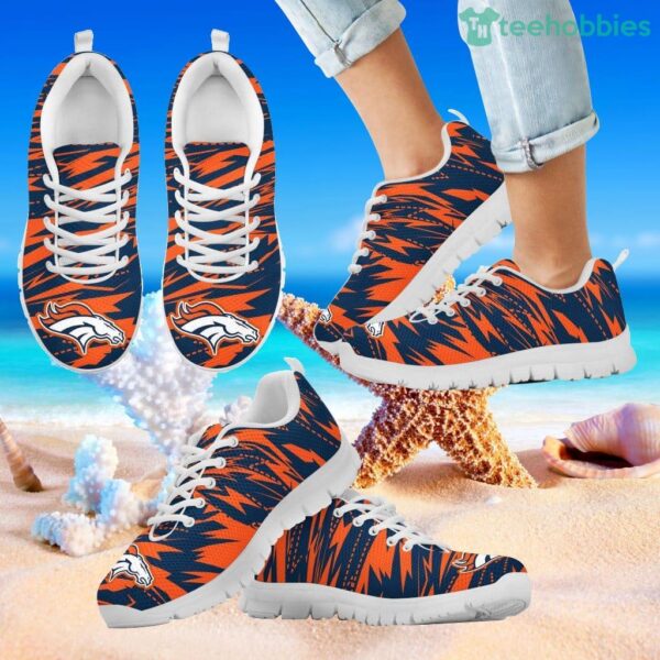 Brush Strong Cracking Comfortable Denver Broncos Sneakers Product Photo 2