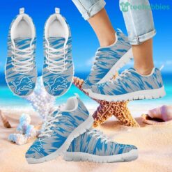 Brush Strong Cracking Comfortable Detroit Lions Sneakers Product Photo 2