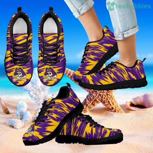 Brush Strong Cracking Comfortable East Carolina Pirates Sneakers Product Photo 1