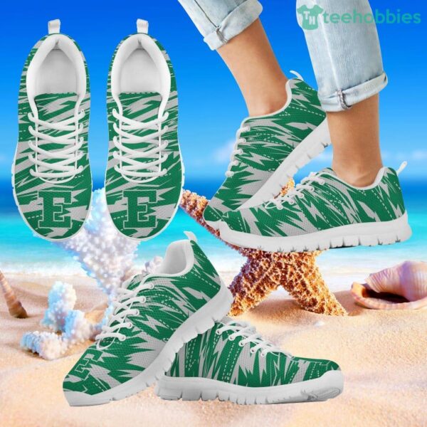 Brush Strong Cracking Comfortable Eastern Michigan Eagles Sneakers Product Photo 2