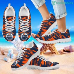 Brush Strong Cracking Comfortable Edmonton Oilers Sneakers Product Photo 2