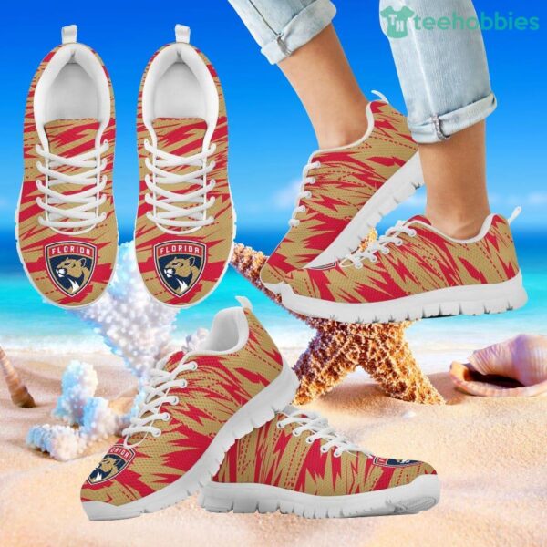 Brush Strong Cracking Comfortable Florida Panthers Sneakers Product Photo 2