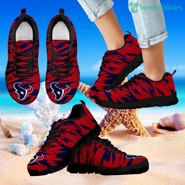Brush Strong Cracking Comfortable Houston Texans Sneakers Product Photo 1