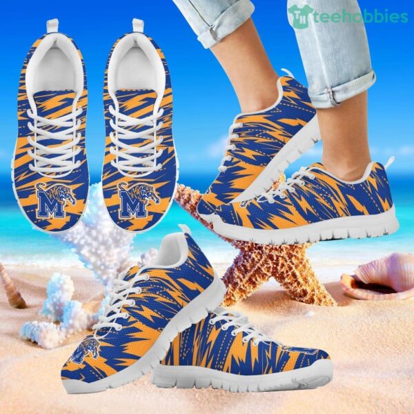 Brush Strong Cracking Comfortable Memphis Tigers Sneakers Product Photo 2