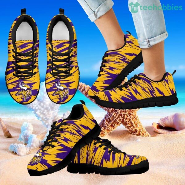 Brush Strong Cracking Comfortable Minnesota Vikings Sneakers Product Photo 1