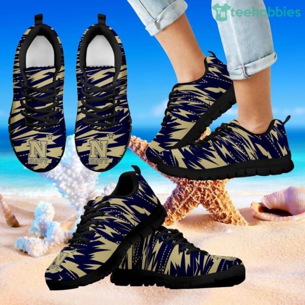 Brush Strong Cracking Comfortable Navy Midshipmen Sneakers Product Photo 1