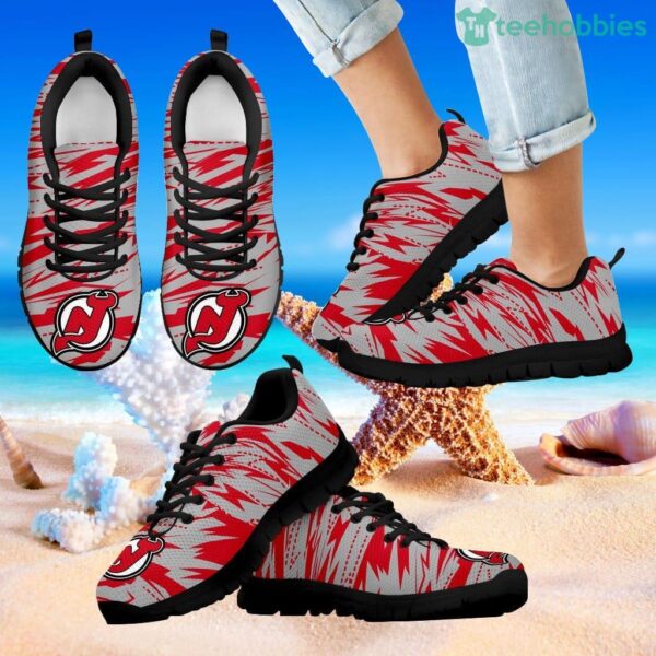 Brush Strong Cracking Comfortable New Jersey Devils Sneakers Product Photo 1