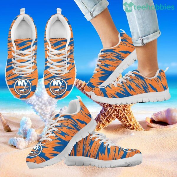 Brush Strong Cracking Comfortable New York Islanders Sneakers Product Photo 2