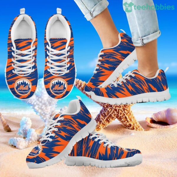 Brush Strong Cracking Comfortable New York Mets Sneakers Product Photo 2