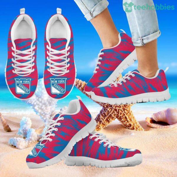 Brush Strong Cracking Comfortable New York Rangers Sneakers Product Photo 2