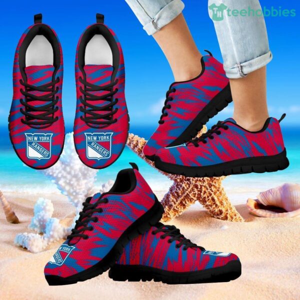 Brush Strong Cracking Comfortable New York Rangers Sneakers Product Photo 1