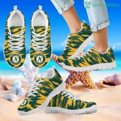 Brush Strong Cracking Comfortable Oakland Athletics Sneakers Product Photo 2